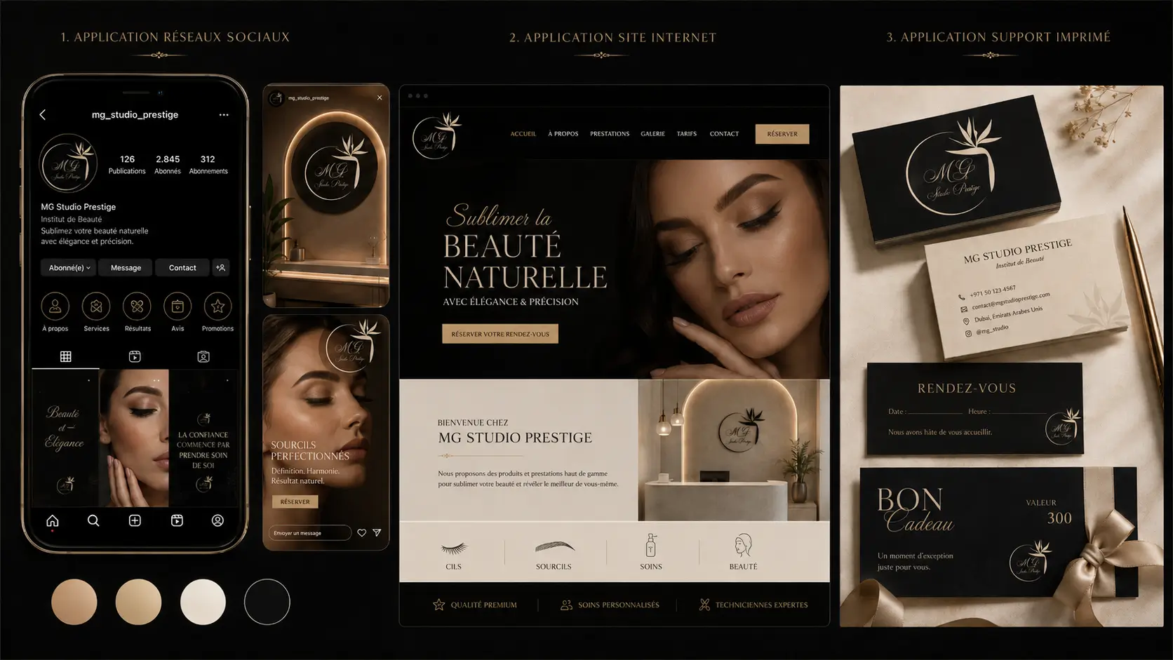 MG studio application web et support